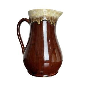 Vintage MCM Americana Ceramic Handled Pitcher by Robinson Ransbottom Pottery &Co